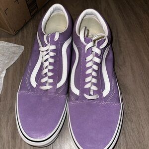 Vans Old Skool Men's Shoes - Chalk Violet and White